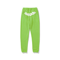 SP5DER Spider‑Web Graphic Jogger Sweatpants Hip‑Hop Street‑Wear Trousers