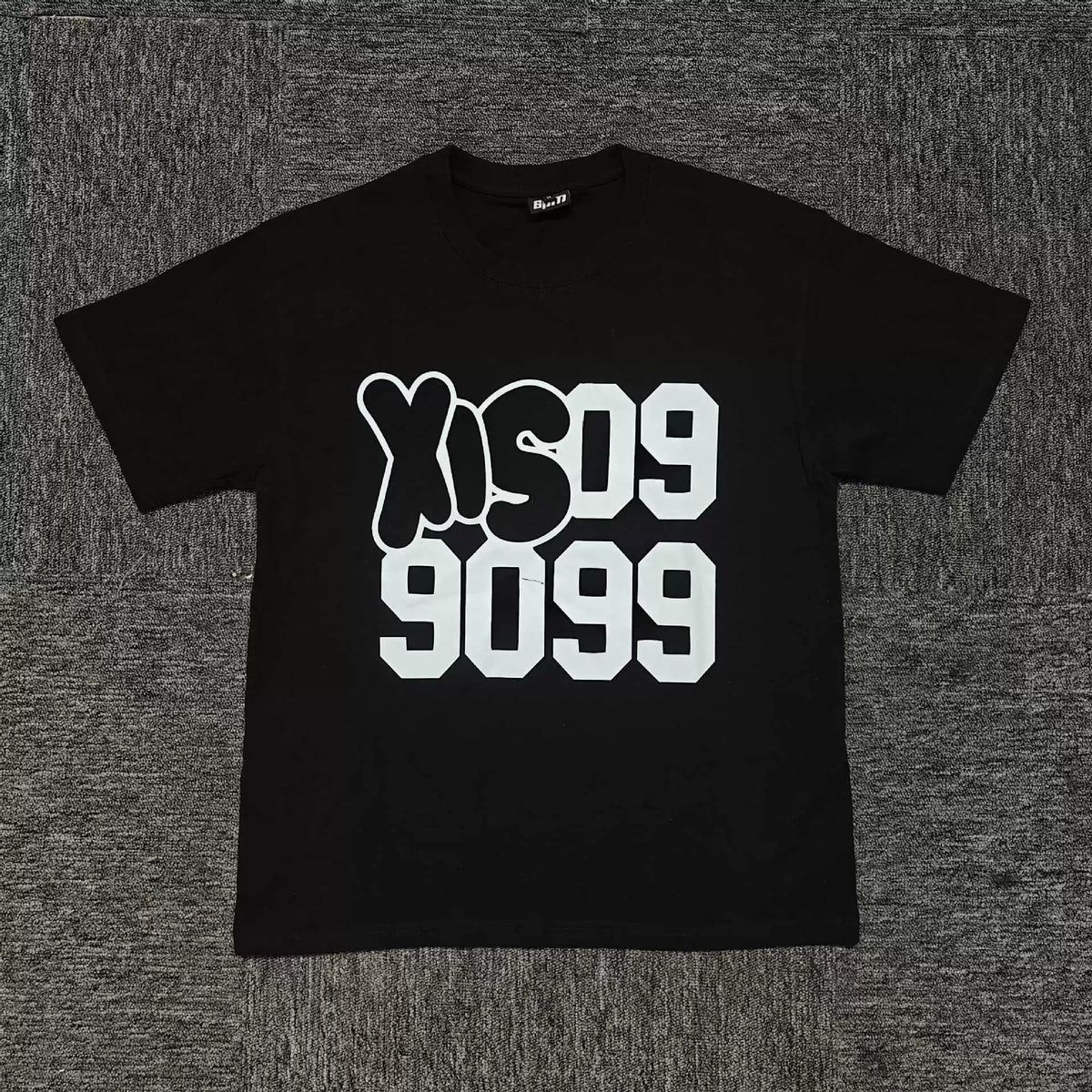 6PM Graffiti Number Oversized Graphic T‑Shirt