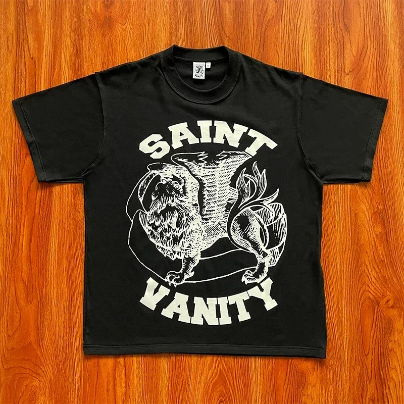 SAINT VANITY Street Letter Graphic Tee