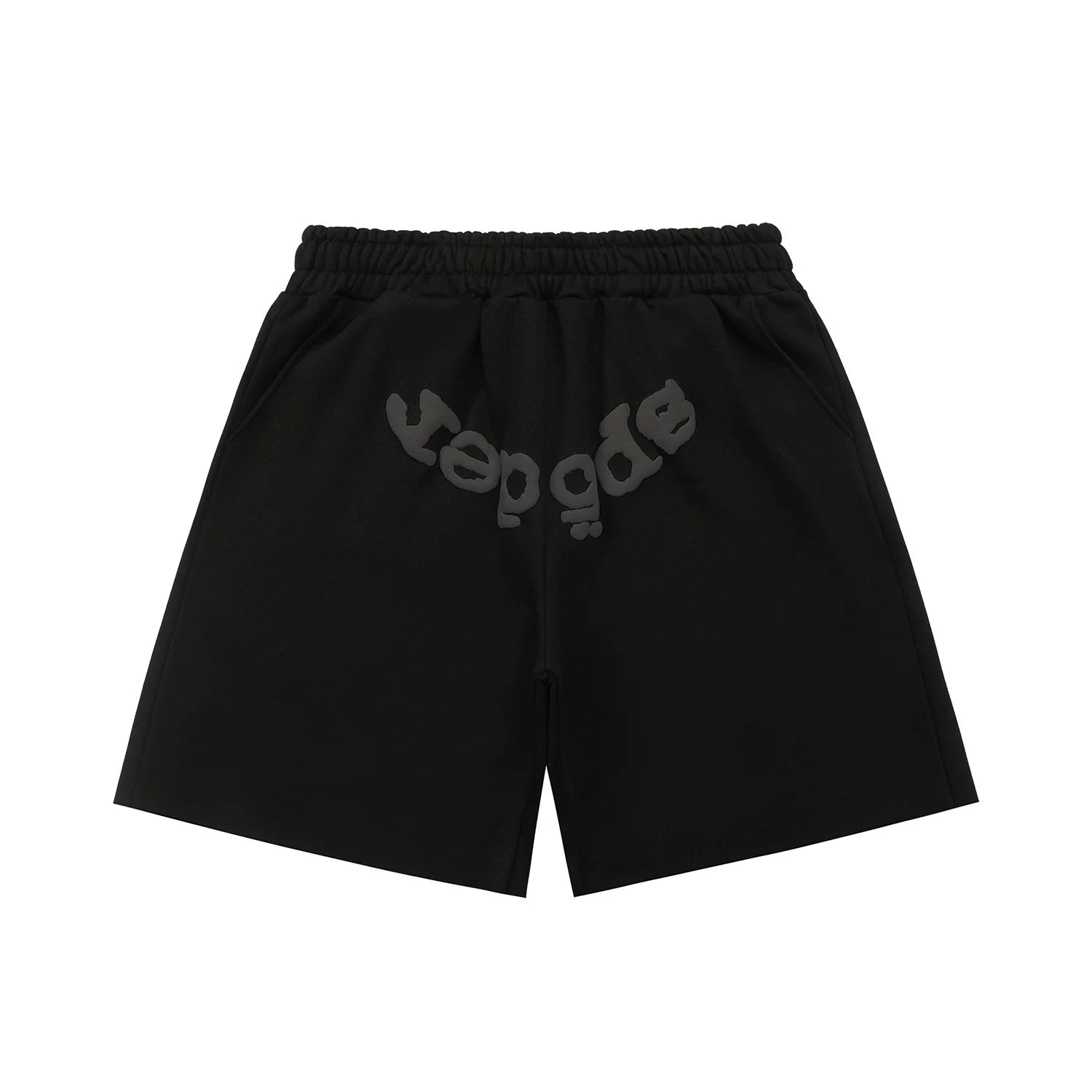 Sp5der Tonal Logo Sweat Shorts Hip‑Hop Street‑Wear