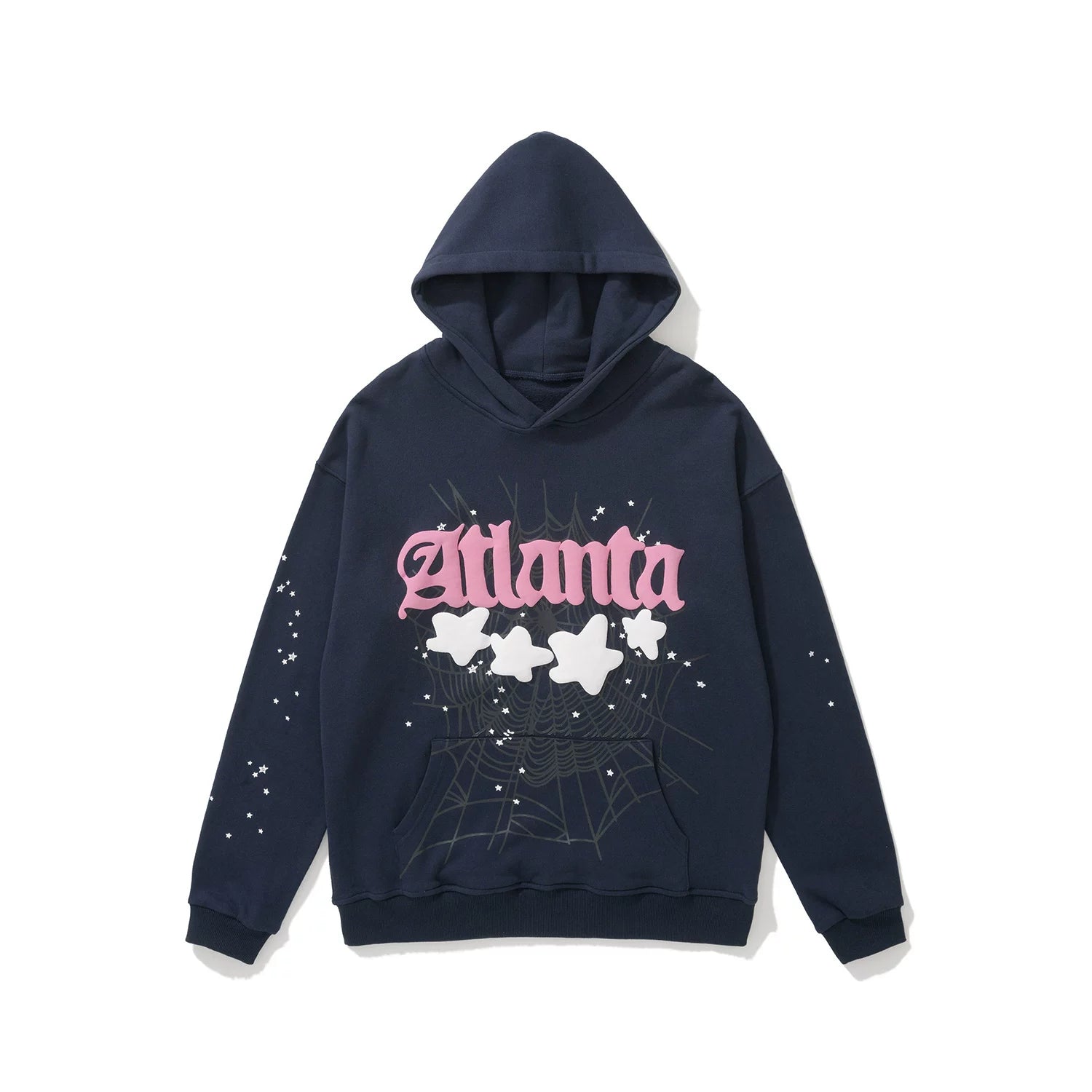 SP5DER Atlanta Star Graphic Pullover Hoodie Hip‑Hop Street‑Wear Sweatshirt