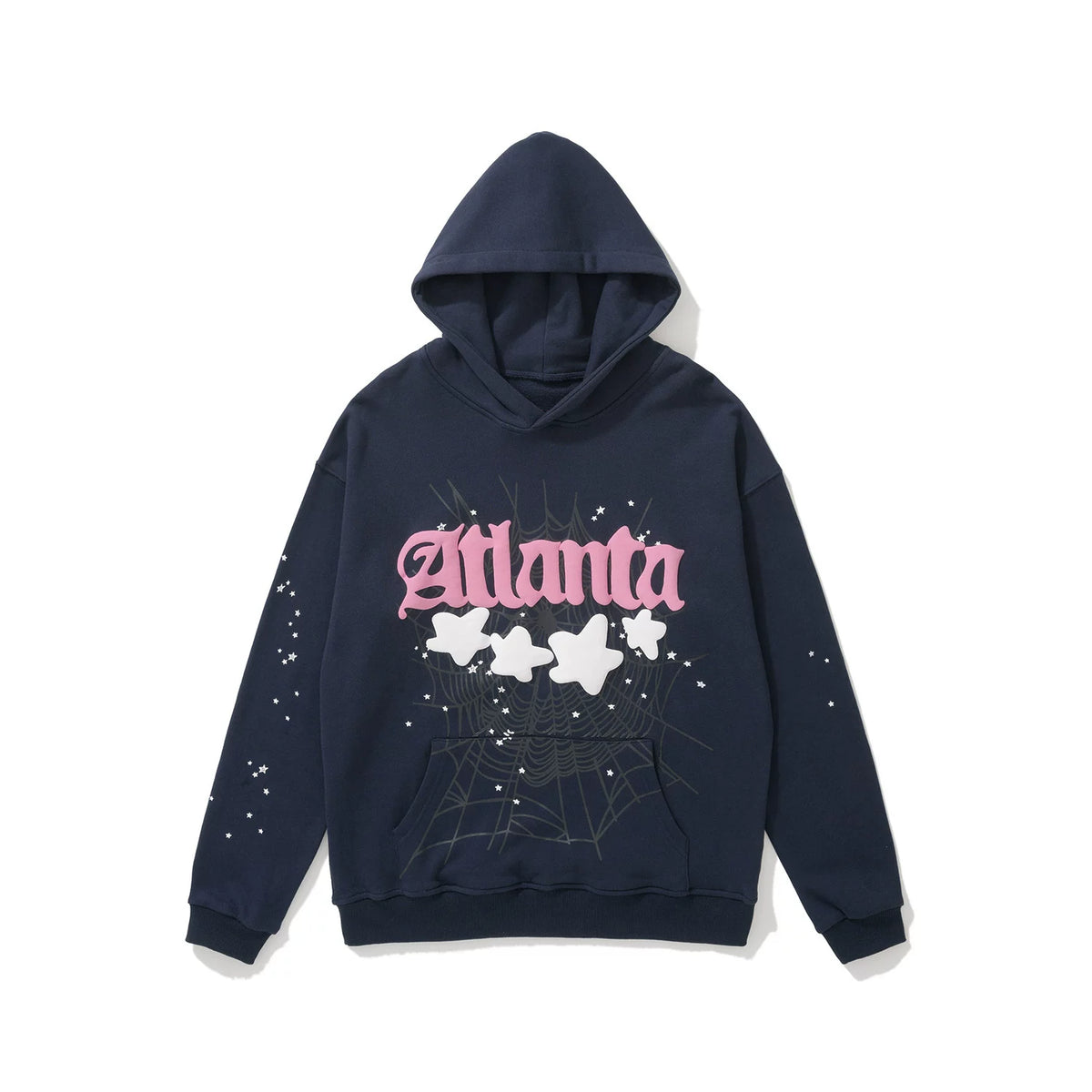 SP5DER Atlanta Star Graphic Pullover Hoodie Hip‑Hop Street‑Wear Sweatshirt