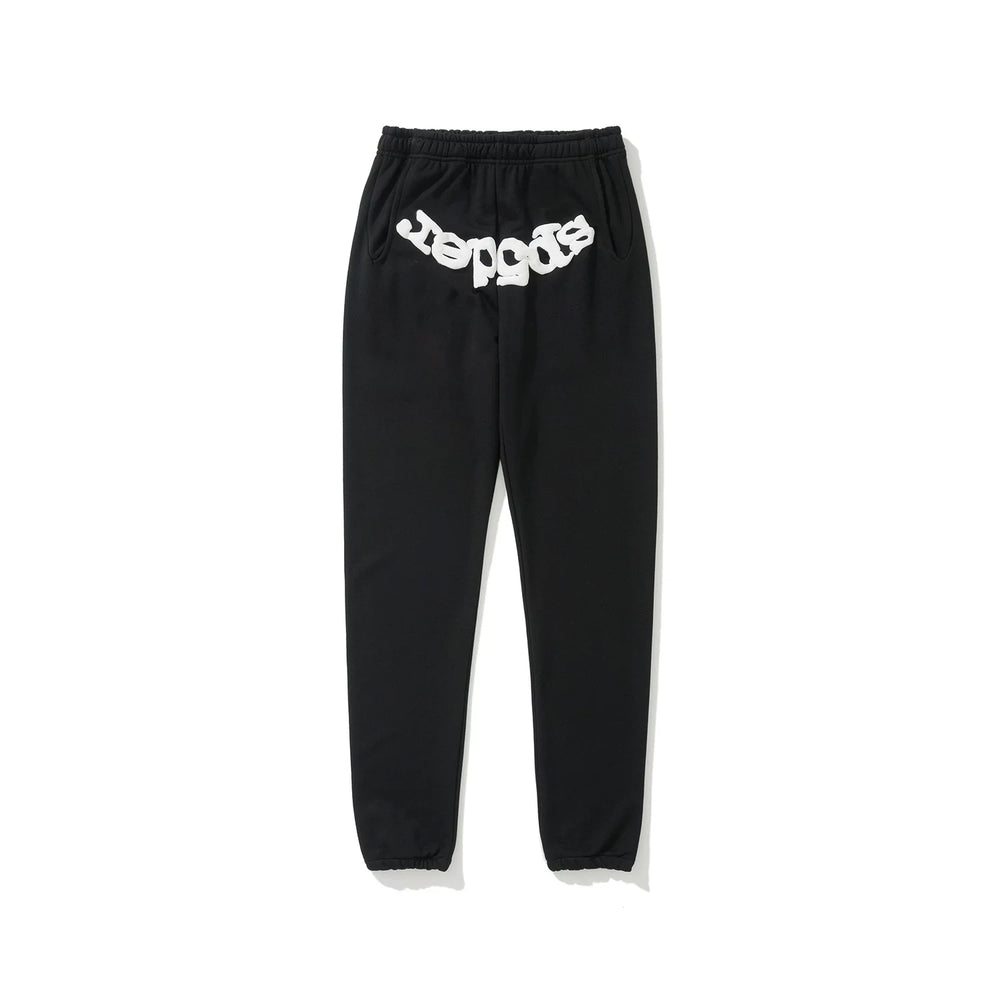 SP5DER Spider‑Web Graphic Jogger Sweatpants Hip‑Hop Street‑Wear Trousers